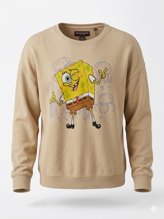 Nickelodeon Other - Nickelodeon Beige SpongeBob Crewneck Sweater